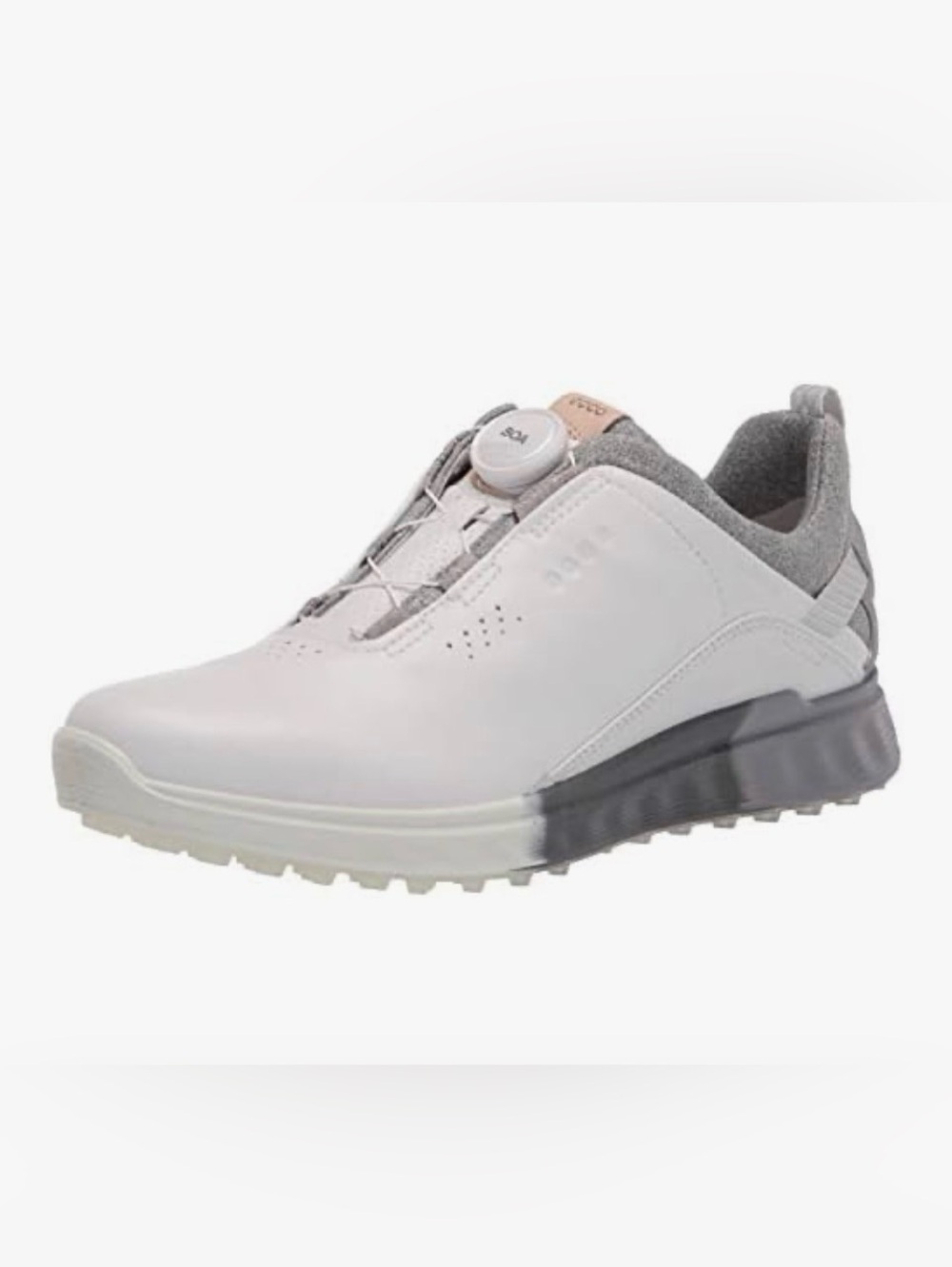 ECCO Women’s S-three Boa Golf Shoes White Leather Sneakers Size 40 US 9/9.5